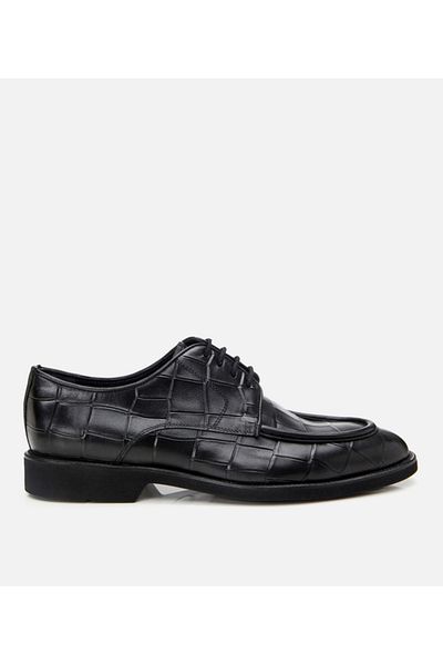 Hotiç Pantofi clasici cu model de crocodil pentru bărbați din piele naturală