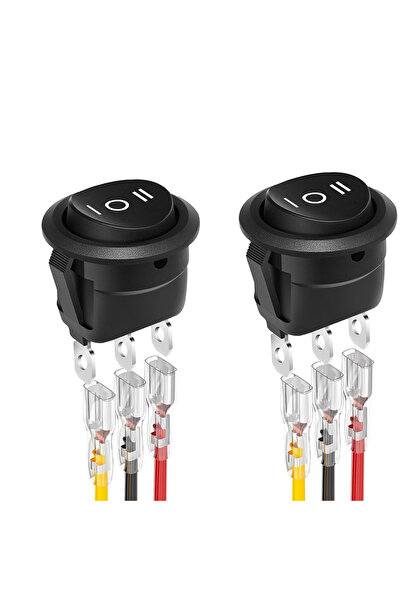 Choice 2 قطعة 5 قطع 12 فولت 3 طرق مفتاح هزاز دائري 3 وضعيات تشغيل/إيقاف/تشغيل...