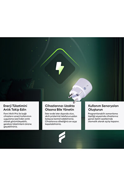 Fonri مقبس ذكي، واي فاي، جهاز تحكم عن بعد، تتبع استهلاك الطاقة الفوري، مؤقت