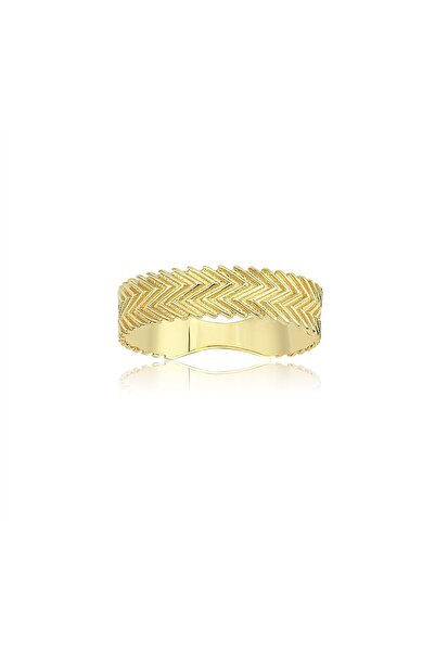 FasekGold Gümüş Yüzük - Zigzag Desenli Astar Gümüş Yüzük