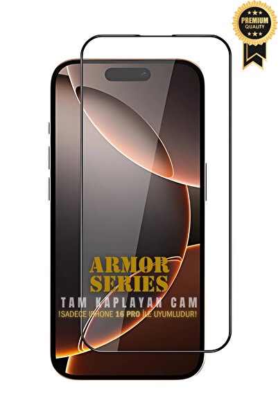 Evax (ARMOR TAM) Iphone 16 Pro Uyumlu Hizalama Aparatlı Armor Serisi Tam Kapl...