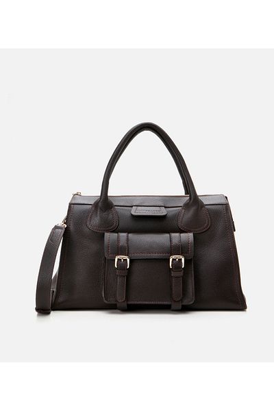 Hotiç Genuine Leather Brown Women's Bag
