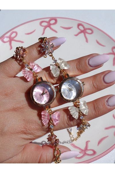 Reorah Collection ساعة فيري بو باللون الأبيض