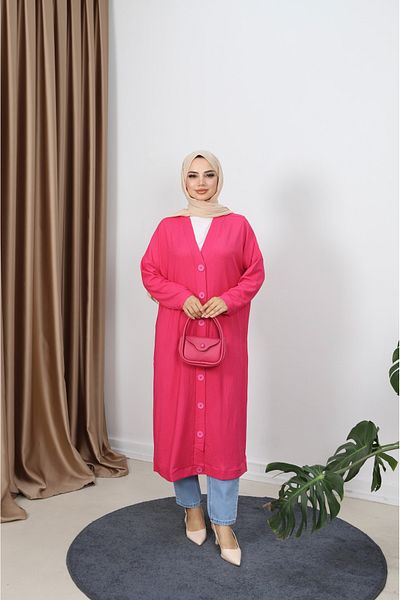 NİSUM MODA Bürümcük Long Cardigan