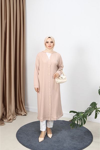 NİSUM MODA Bürümcük Long Cardigan
