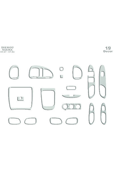 Marscockpitdesign دايو نوبيرا 1 كونسول-توربيدو 1997-1999 19 قطعة