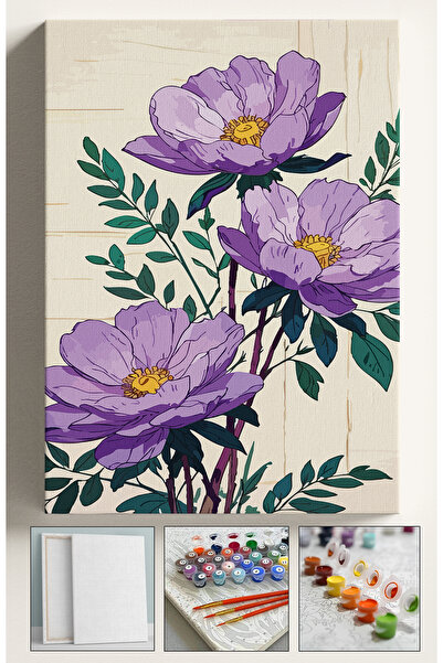 Corvo Sayılarla Boyama Seti Çerçeveli Hobi Seti Tuval Fırça Boya Kasnaklı Set...