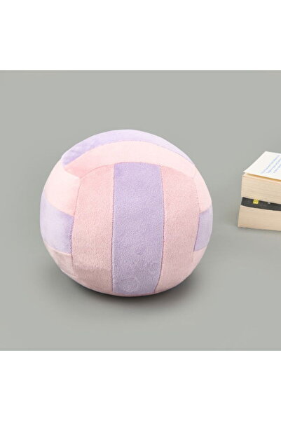 Evidea Soft Voleybol Topu Figürlü Yastık - Pembe / Eflatun - 20 cm