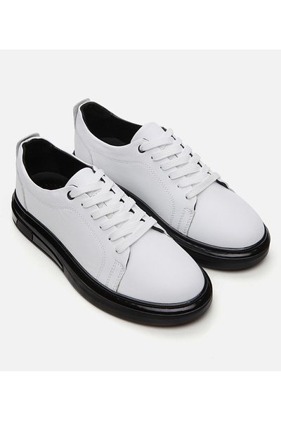 Hotiç Pantofi sport albi din piele de damă