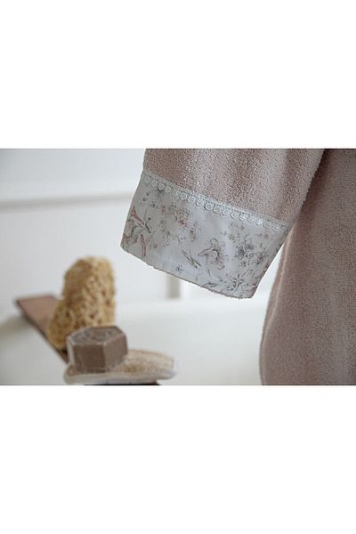 Pupilla Single Bathrobe Set Lion Ecru