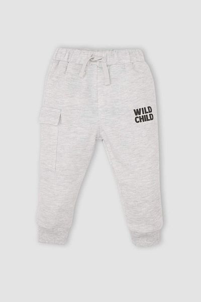DeFacto Pantaloni de sport cu talie elastică cu imprimeu pentru bebeluși D5771A524WN