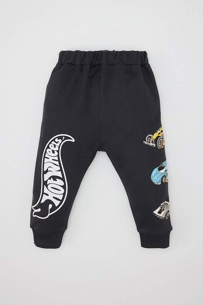 DeFacto Baby Boy 2 Piece Set Hot Wheels Crew Neck Sweatshirt Elastic Waist Sweatpants D6031A524Wn