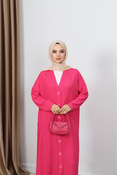 NİSUM MODA Bürümcük Long Cardigan
