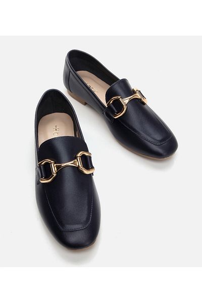 Hotiç Loafer de damă din piele bleumarin
