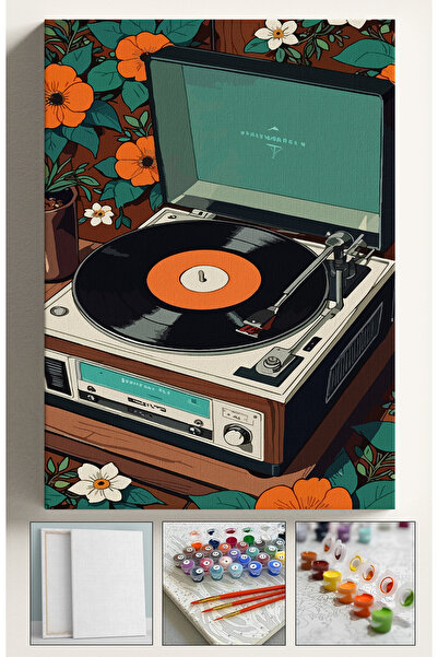 Corvo Sayılarla Boyama Seti Çerçeveli Hobi Seti Tuval Fırça Boya Kasnaklı Set...