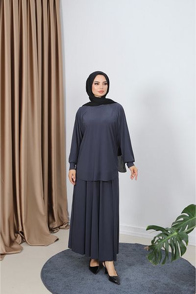 NİSUM MODA Comfortable Sandy Skirt Suit