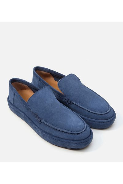 Hotiç Loafer din piele pentru bărbați, albastru bleumarin