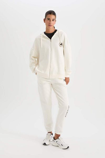 DeFacto NBA Boston Celtics Oversize-Sweatshirt mit Kapuze und dickem Reißverschluss
