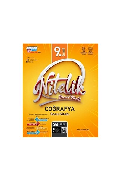 Nitelik Yayınları Nitelik 9.sınıf Coğrafya Soru Kitabı Beceri Temelli *yeni M...