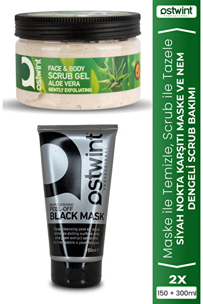 Ostwint Face and Body Scrub Aloe Vera & Black Mask