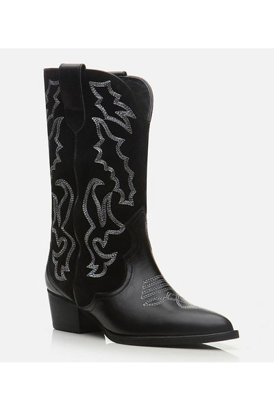 Hotiç Women's Leather Black Boots