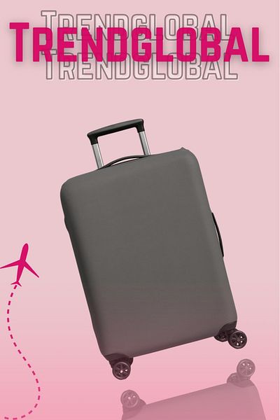 Trendglobal Husă de protecție valiză pentru bagaje gri
