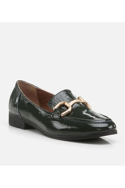 Hotiç Loafer din piele kaki pentru femei