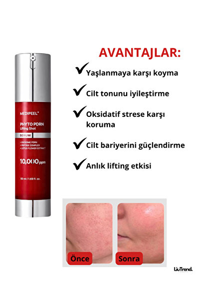 Medipeel Phyto Exosome PDRN Lifting Serum 50 ml PDRN ve mikroiğneli peptit lifting serumu