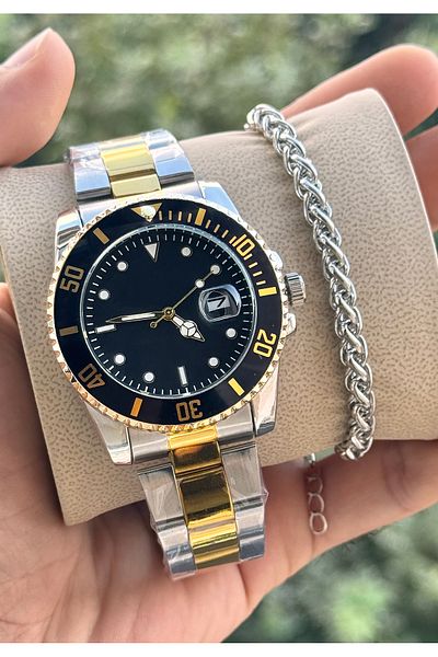 Tulpar Steel Cord Sports Men's Watch with Bracelet Gift Men's Wrist Watch in Silver Special Box