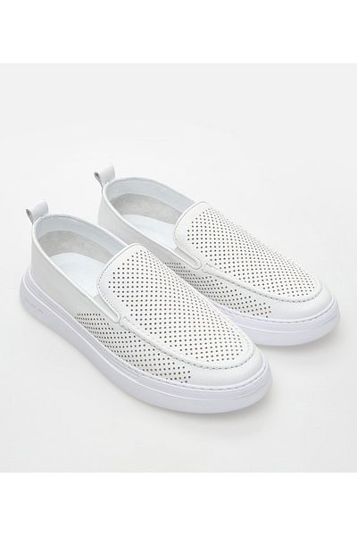 Hotiç Pantofi casual alb din piele pentru bărbați