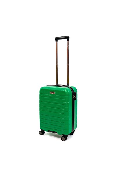 Ella Icon Troler Leaf cu 4 roti duble, ABS, 55x39x23 cm, Verde