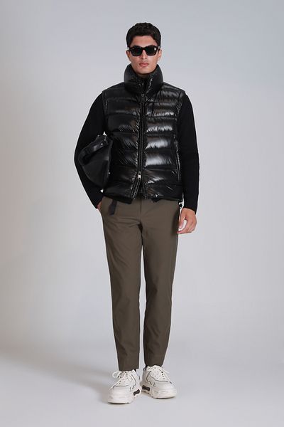 Lufian Vestă pentru bărbați Peter Goose Feather Negru