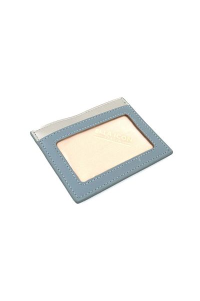 Ella Icon Etui pentru carduri Duo, Ella Icon, Albastru Prafuit, 10.5x8cm