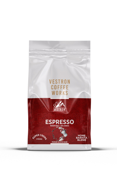 VESTRON Espresso Home Barista Blend Süper Crema Strong 500g Çekirdek Kahve %1...