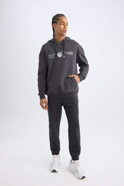 DeFacto Golden State Warriors Boxy Fit Hooded Sweatshirt - D0674Ax24Au