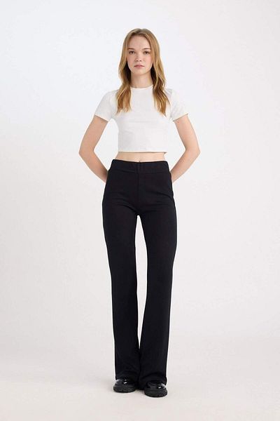 DeFacto Flare Fit Straight Leg Long Length Pants D7452Ax24Au
