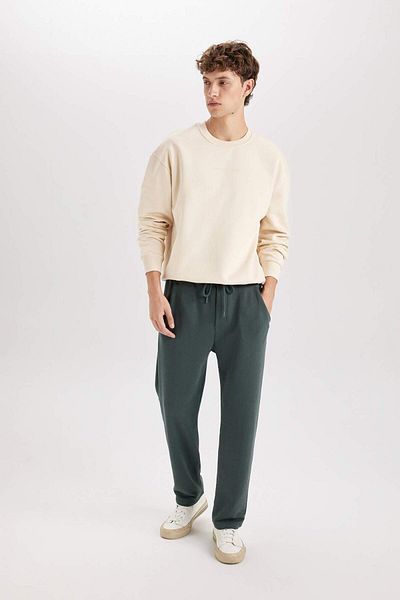 DeFacto Pantaloni de trening din bumbac cu croiala normală - picior drept D6762ax24au