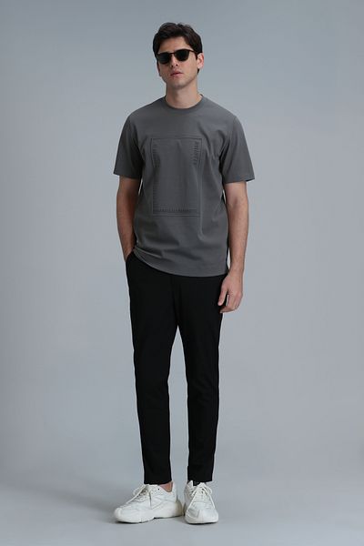 Lufian Olive Green Mabel Modern Graphic T-Shirt