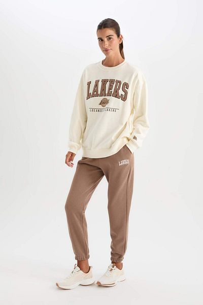 DeFacto Los Angeles Lakers Fit NBA – Jogginghose aus dickem Stoff mit Taschen