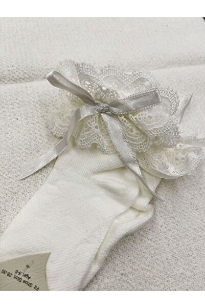 Katamino Μοντέλο Zinnet κοριτσάκι δαντελωτές κάλτσες με λεπτομέρεια φιόγκου