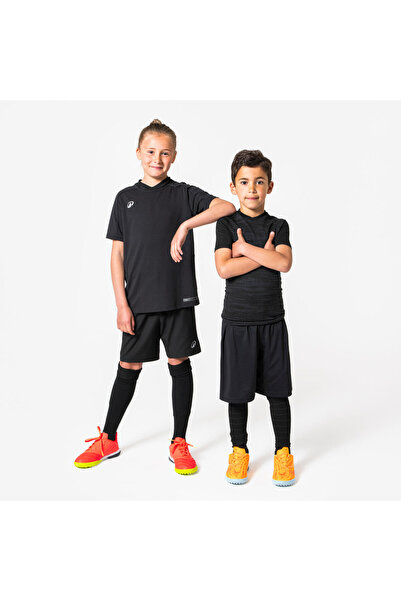 Decathlon Kipsta Çocuk Futbol Kısa Kollu Termal İçlik - Siyah - Keepdry 500