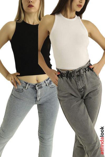 Aslında Look Bisiklet Yaka Halter Fitilli Kolsuz Likralı Bady Bluz Atlet Ürün...