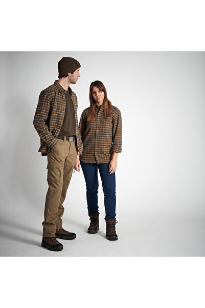 Decathlon Solognac Gömlek - Avcılık ve Doğa Gözlemi - Kahverengi - 100