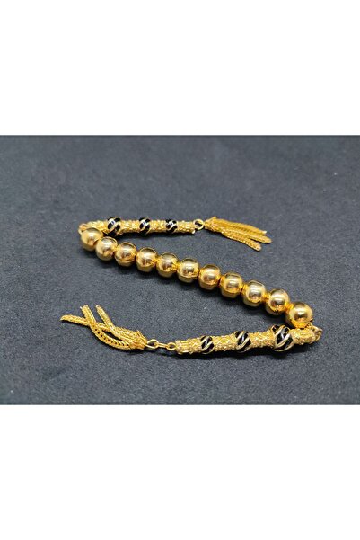 İskeçe Tesbih Düşük Ayar Gümüş Tesbih Çift Parça Nakkaş İmame Zaza Model Sert...