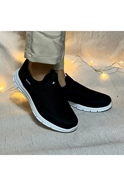 Scrooll Fileli Günlük Rahat Slip-On Spor Ayakkabı