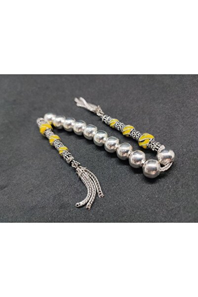 İskeçe Exclusive Low Price Sterling Silver Prayer Beads Double Piece Nakkaş İmame Zaza Model Certified 8699