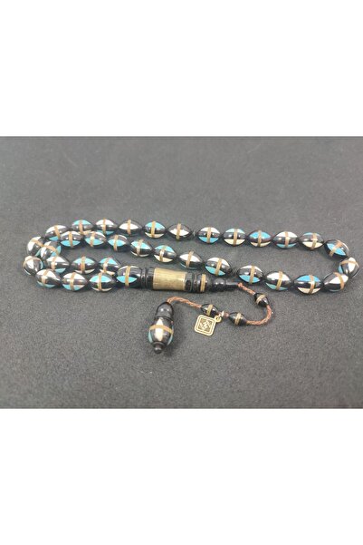 İskeçe Tesbih Opera maestru Halil Hilmi Usta Eseri Mine și Argint Sarmal Reng...