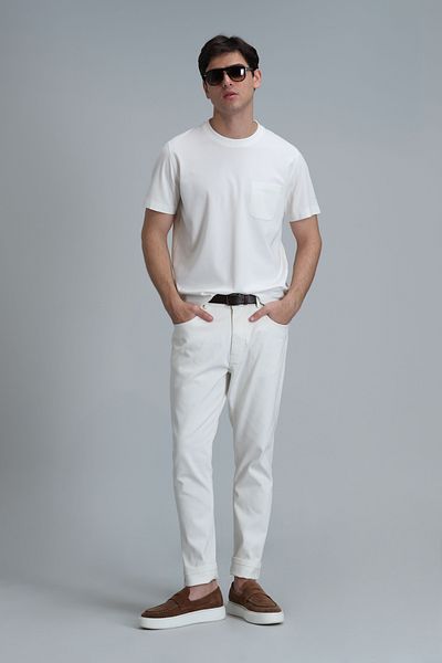 Lufian Tricou grafic Felix Modern Off-White