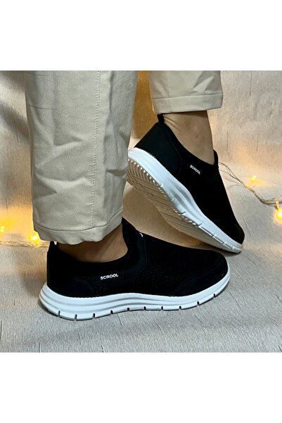 Scrooll Fileli Günlük Rahat Slip-On Spor Ayakkabı
