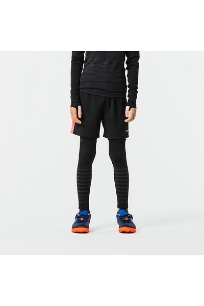 Decathlon ملابس داخلية لعب كرة القدم للأطفال من كيبستا - أسود - Keepdry 500